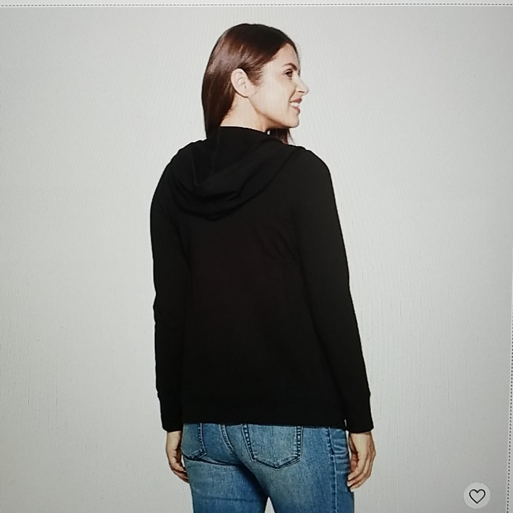 NWT Isabel Maternity zippered jacket with hood - Picture 2 of 3